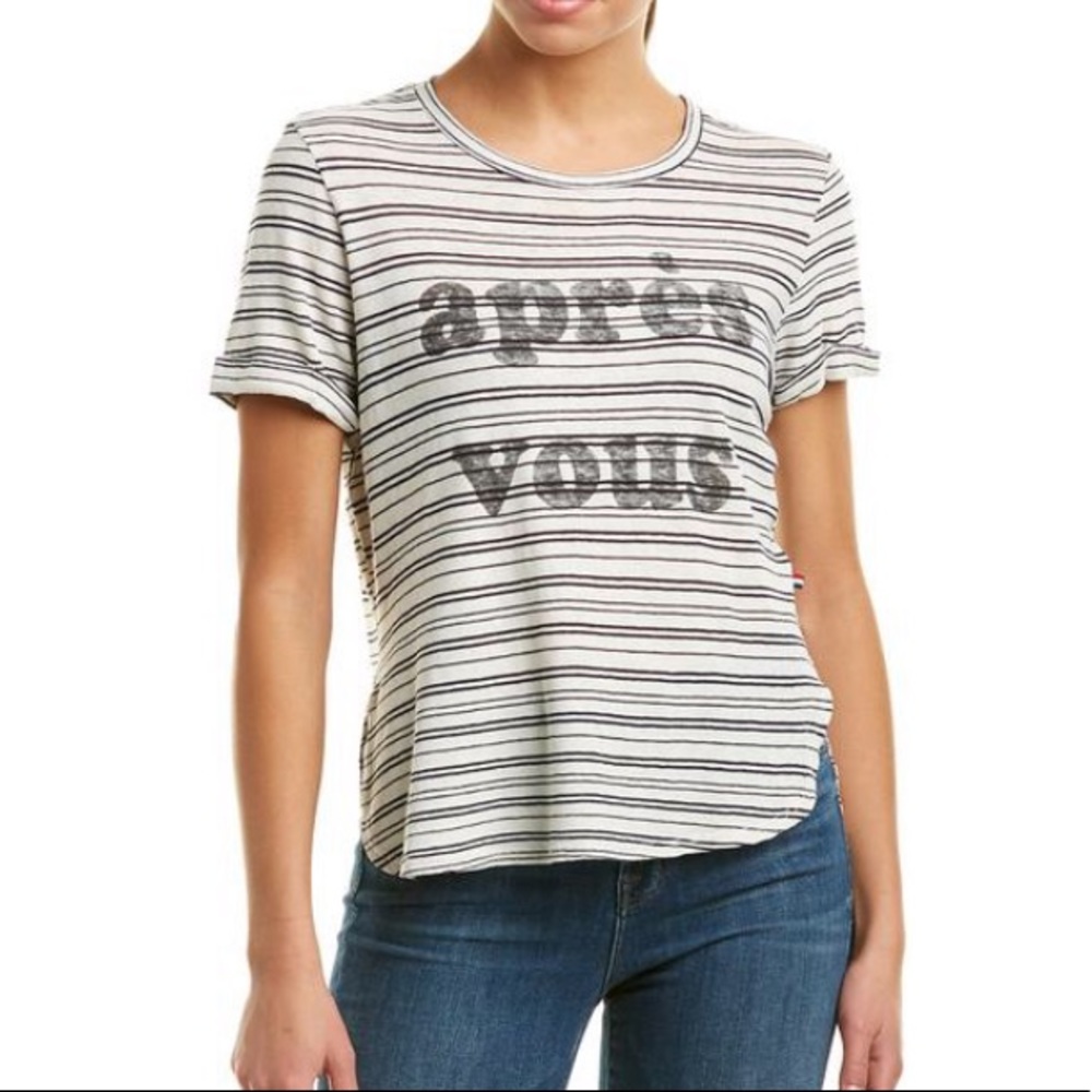 Sol Angeles Striped Apres Vous Tee Small